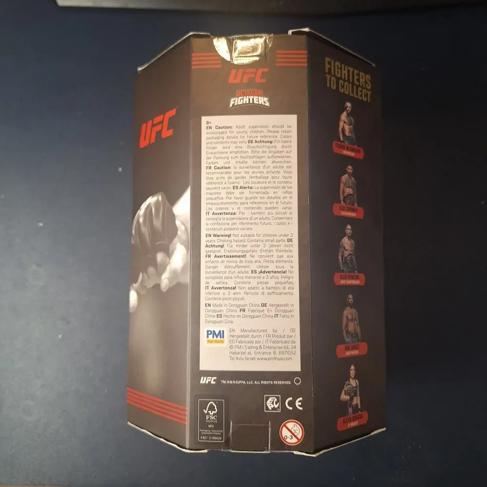 UFC Alex Pereira MMA Octagon Fighters Collectible Action Figure w/ Accessories